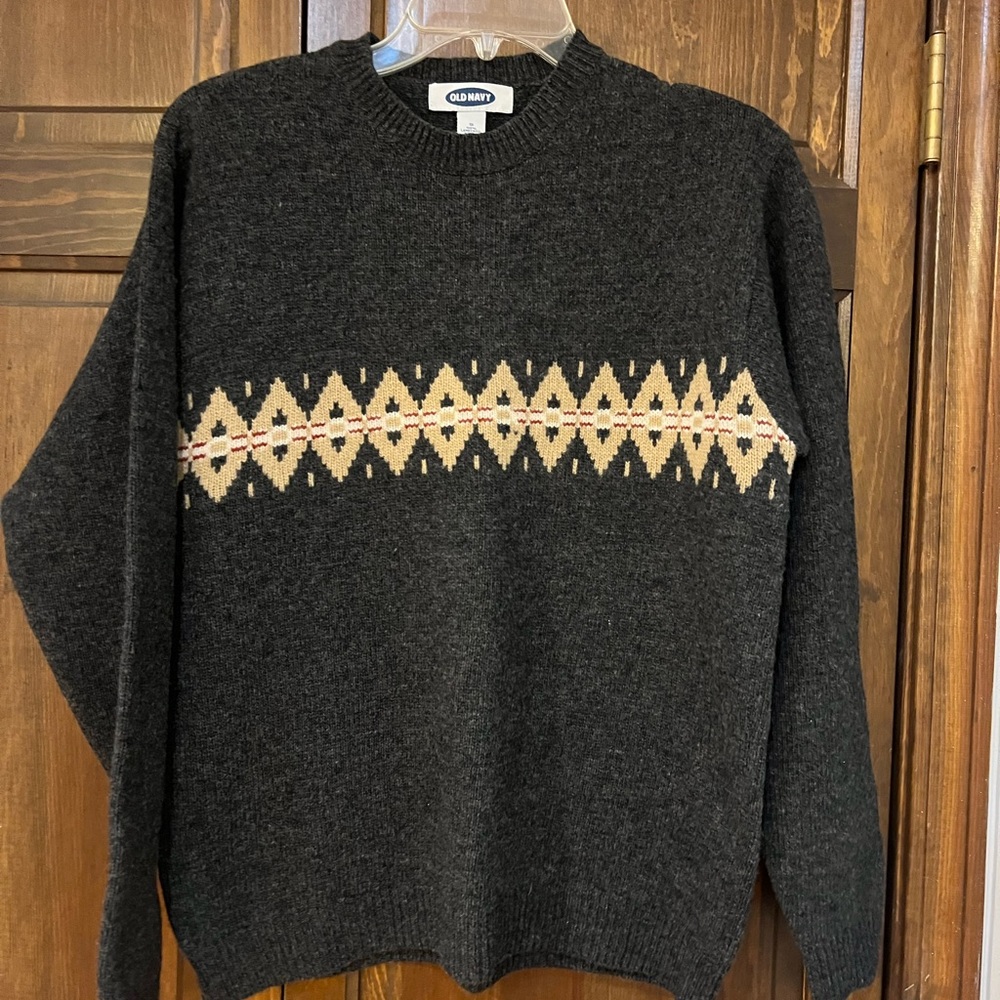 Size small mens vintage sweater v neck new